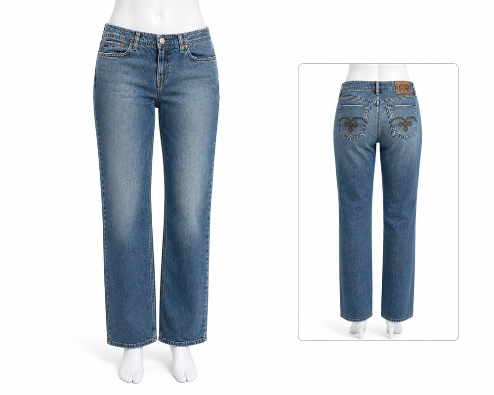 Lucky Brand Sweet N Low Bootcut Y2K Stretch Jeans Medium Wash USA Womens 8 29
